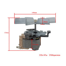 Lade das Bild in den Galerie-Viewer, Oomvarmer Lüftermotor 230v Ventilator heißluftherdventilator backofen Motor herdlüfter herdventilator ofenlüfter umluftmotor 45w 50Hz
