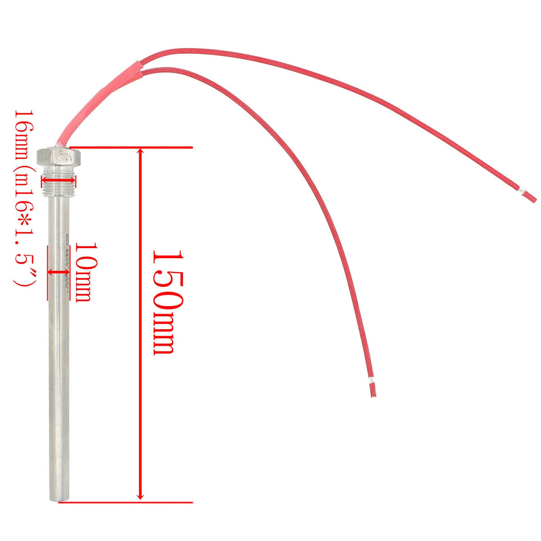 220v 300w 350w Widerstand zündkerze zündung für pelletofen - Durchmesser 10 mm - Länge 140 150 170 mm