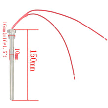 Cargar imagen en el visor de la galería, 220v 300w 350w bougies allumage pour poêle à pellets - diamètre 10mm - longueur 140 150 170mm
