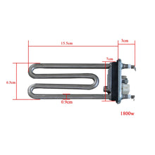 Cargar imagen en el visor de la galería, Heizung heizkörper mit sonde heizelement heizstab waschmaschine 220v 1700/1800w
