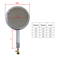 Cargar imagen en el visor de la galería, oomvarmer Infrarotbrenner Keramik gasgrill Brenner infrarotkeramikbrenner BBQ Grill seitenbrenner Gas backbrenner runden
