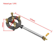 Cargar imagen en el visor de la galería, oomvarmer Bruleur Fonte Barbecue rechaud gaz Camping avec buse Jet injecteur gaz pour cuisinière Four poele Exterieur
