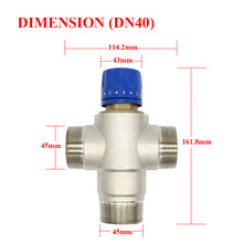 Cargar imagen en el visor de la galería, Mitigeur thermostatique 3 voies 1/2 3/4 1-1/4 1-1/2 pouce pour bain baignoire douche douchette cuisine robinet robinetterie
