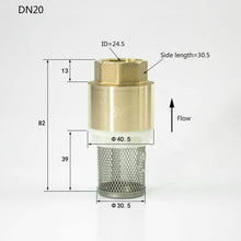 Cargar imagen en el visor de la galería, Rückschlagventil für pumpe 1/2 3/4 1 1-1/4 1-1/2 2 2-1/2 3 zoll - fußventil mit saugkorb rückschlagventil mit filter für Saugschlauch schwengelpumpe gartenpumpe
