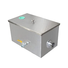 Load image into Gallery viewer, Stainless steel grease trap for sink kitchen cooking commercial residential grease separator oil interceptor tank 1 inlet
