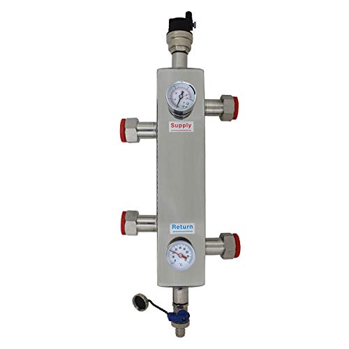 Hydraulische weiche heizung fussbodenheizung für heizkreisverteiler heizkörper edelstahl verteiler fußbodenheizung 3/4 1 zoll