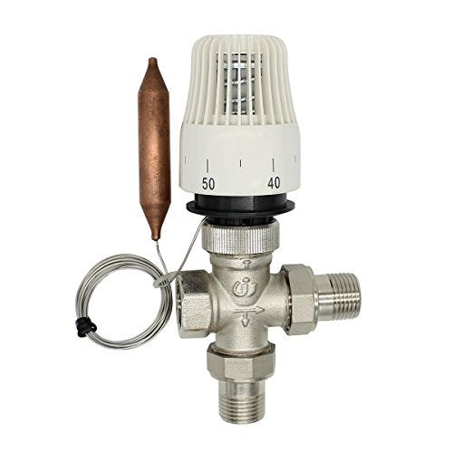 Ventil 3 Wege 1/2 3/4 1 Daumen für Kopf Thermostat Heizkörper Wasser Regulateur Heizkörper M30 x 1,5 mm