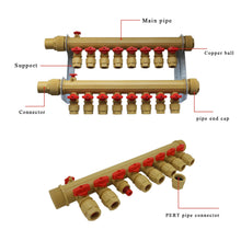 Lade das Bild in den Galerie-Viewer, Collecteur plancher chauffant PPR 2 3 4 5 6 7 8 9 10 departs - collecteur chauffage au sol radiateur
