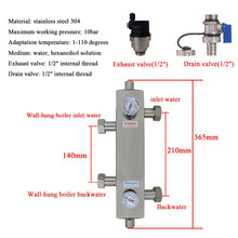 Cargar imagen en el visor de la galería, Séparateur hydraulique multifonction radiateur chauffage pour collecteur plancher chauffant central au sol tube multicouche 3/4 1 pouce
