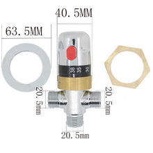 Cargar imagen en el visor de la galería, vanne thermostatique 3 voies mitigeur thermostatique douche bain 1/2 pouce
