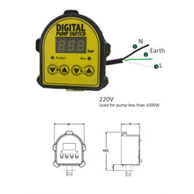 Cargar imagen en el visor de la galería, Contrôleur automatique 220 V pour pompe domestique - Presscontrol Pressdrive électrique numérique - mâle
