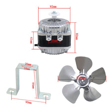 Cargar imagen en el visor de la galería, Moteur ventilateur frigo avec support de montage 220v moteur refrigerateur 25-90w congelateur armoire froid evaporateur
