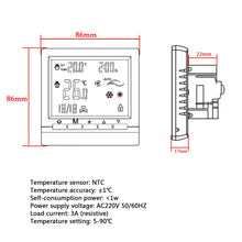 Cargar imagen en el visor de la galería, oomvarmer Vanne proportionnelle vanne a Bille motorisee electrovanne avec 220v Thermostat programmable pour Chauffage au Sol
