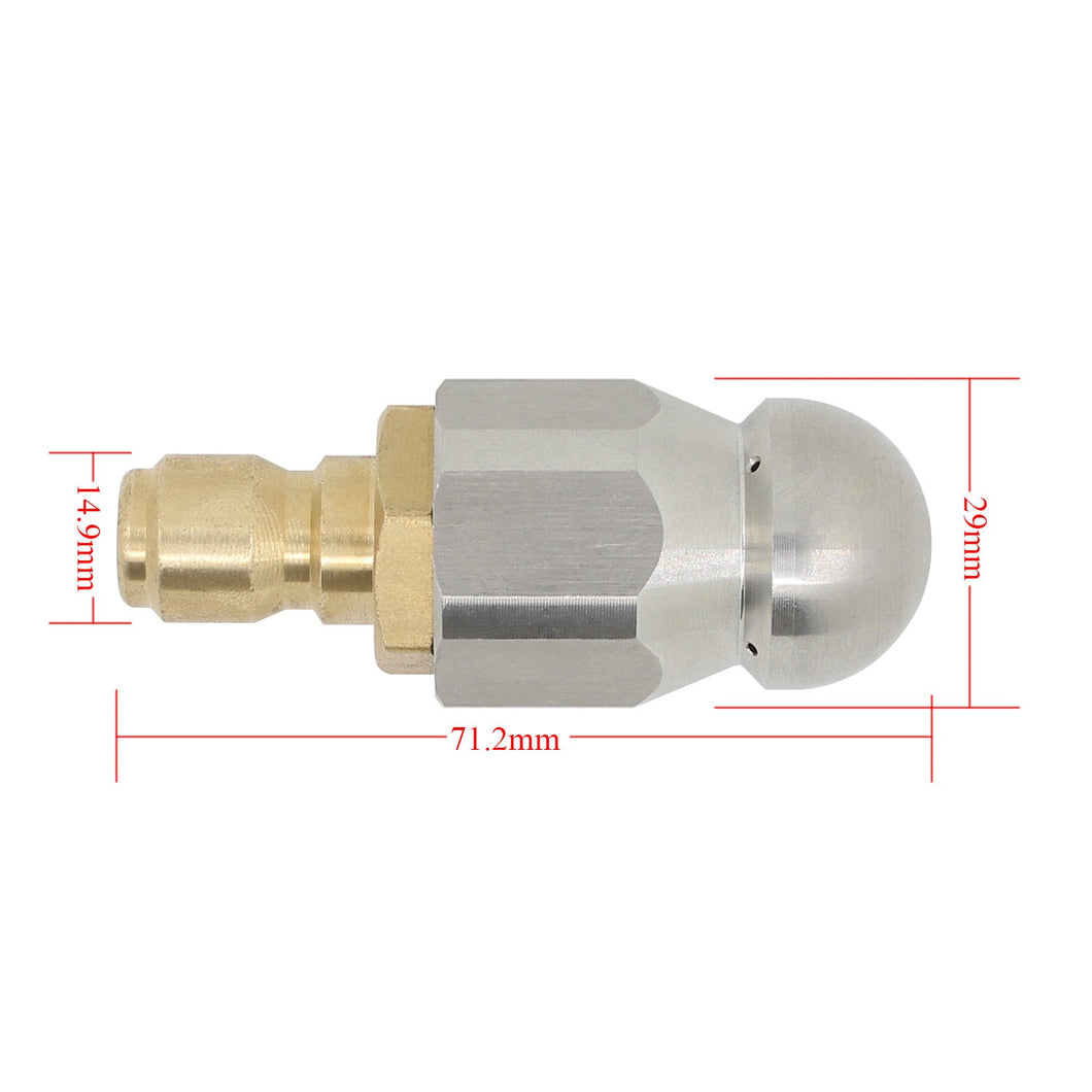 Hochdruckreiniger Adapter Schnellkupplung, 3 Optionen rohrreinigungsdüse für gartenschlauch düse für rohrreinigungsschlauch