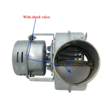 Cargar imagen en el visor de la galería, Moteur ventilateur centrifuge 220v avec clapet anti retour air moteur extracteur radial poele granulés four chaudiere
