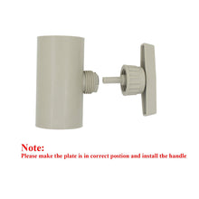 Lade das Bild in den Galerie-Viewer, 1 pièce - HVAC registre de réglage manuel PP pour tube ventilation conduit diamètre intérieur 50 63 75 90 110 160 200 250 315 350 400 450 mm
