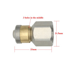 Lade das Bild in den Galerie-Viewer, 1/8” 1/4&quot; 3/8&quot; buse nettoyage canalisation haute pression 250bar femelle - nettoyeur pour toilette/égouts/Tuyau
