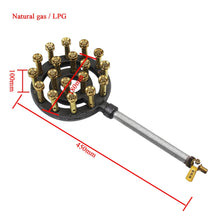 Cargar imagen en el visor de la galería, oomvarmer Bruleur Fonte Barbecue rechaud gaz Camping avec buse Jet injecteur gaz pour cuisinière Four poele Exterieur
