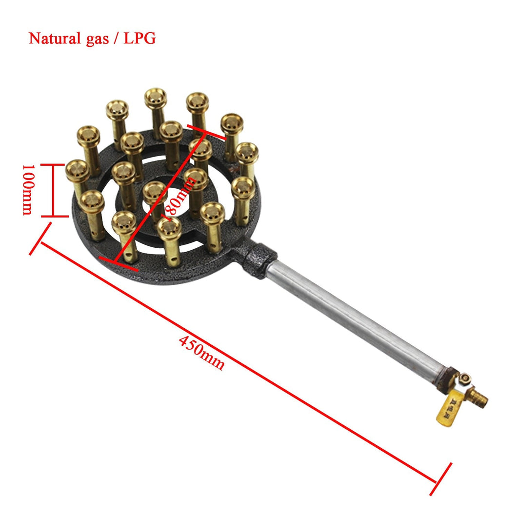 oomvarmer Bruleur Fonte Barbecue rechaud gaz Camping avec buse Jet injecteur gaz pour cuisinière Four poele Exterieur