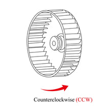 Cargar imagen en el visor de la galería, Heißluftventilator flügel CCW lüfterrad backofen gebläse radialgebläse gebläserad heizung trockner ofengebläse
