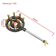 Lade das Bild in den Galerie-Viewer, oomvarmer Bruleur Fonte Barbecue rechaud gaz Camping avec buse Jet injecteur gaz pour cuisinière Four poele Exterieur
