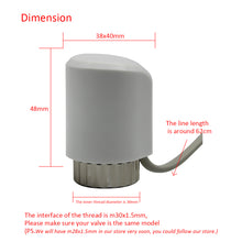 Cargar imagen en el visor de la galería, 1/10/20 Stück - thermischer stellantrieb 230v 24v NO NC elektrothermischer stellantrieb m30x1,5 - stellmotor stromlos geschlossen offen ventilantrieb heizung
