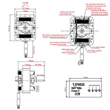 Cargar imagen en el visor de la galería, Moteur hotte 3 vitesse 220v gauche moteur ventilation hotte aspirante CCW
