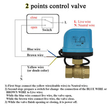 Cargar imagen en el visor de la galería, vanne 2 voies motorisee DN15 DN20 DN25 DN32
