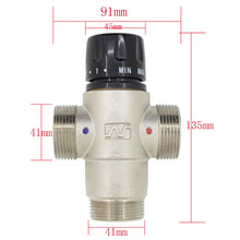 Cargar imagen en el visor de la galería, Thermostat Mischbatterie 1/2 3/4 1-1/4 1-1/2 Zoll für Badewanne Dusche Dusche Küche Wasserhahn brauchwassermischer thermostat mischventil 3 wege für Solarwarmwasserbereiter dusche solar
