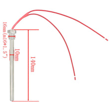 Lade das Bild in den Galerie-Viewer, 220v 300w 350w Widerstand zündkerze zündung für pelletofen - Durchmesser 10 mm - Länge 140 150 170 mm
