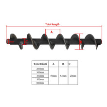 Cargar imagen en el visor de la galería, Vis a pellet 200 300 400 500 600mm spirale vis sans fin poele a pellet granulé
