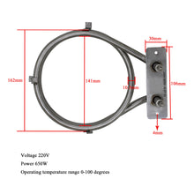 Cargar imagen en el visor de la galería, oomvarmer Ringheizung backofen Ventilator 220v 650w heizspirale heizelement umluftheizung backofen Herd umluftherd ersatzteile
