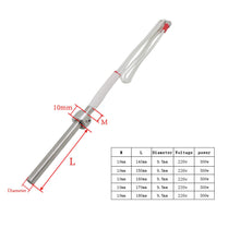 Cargar imagen en el visor de la galería, Zündwiderstand pelletofen mit Feststellschraub 220v 300w Durchmesser 9.5mm glühzünder pelletheizung 140 150 160 170 180 mm
