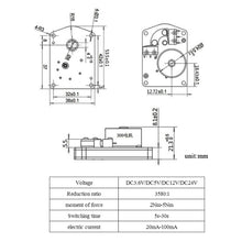 Cargar imagen en el visor de la galería, Moteur synchrone 3.6 5 12 24v DC pour servomoteur vanne motorisée vanne a bille sphere sphérique electrovanne
